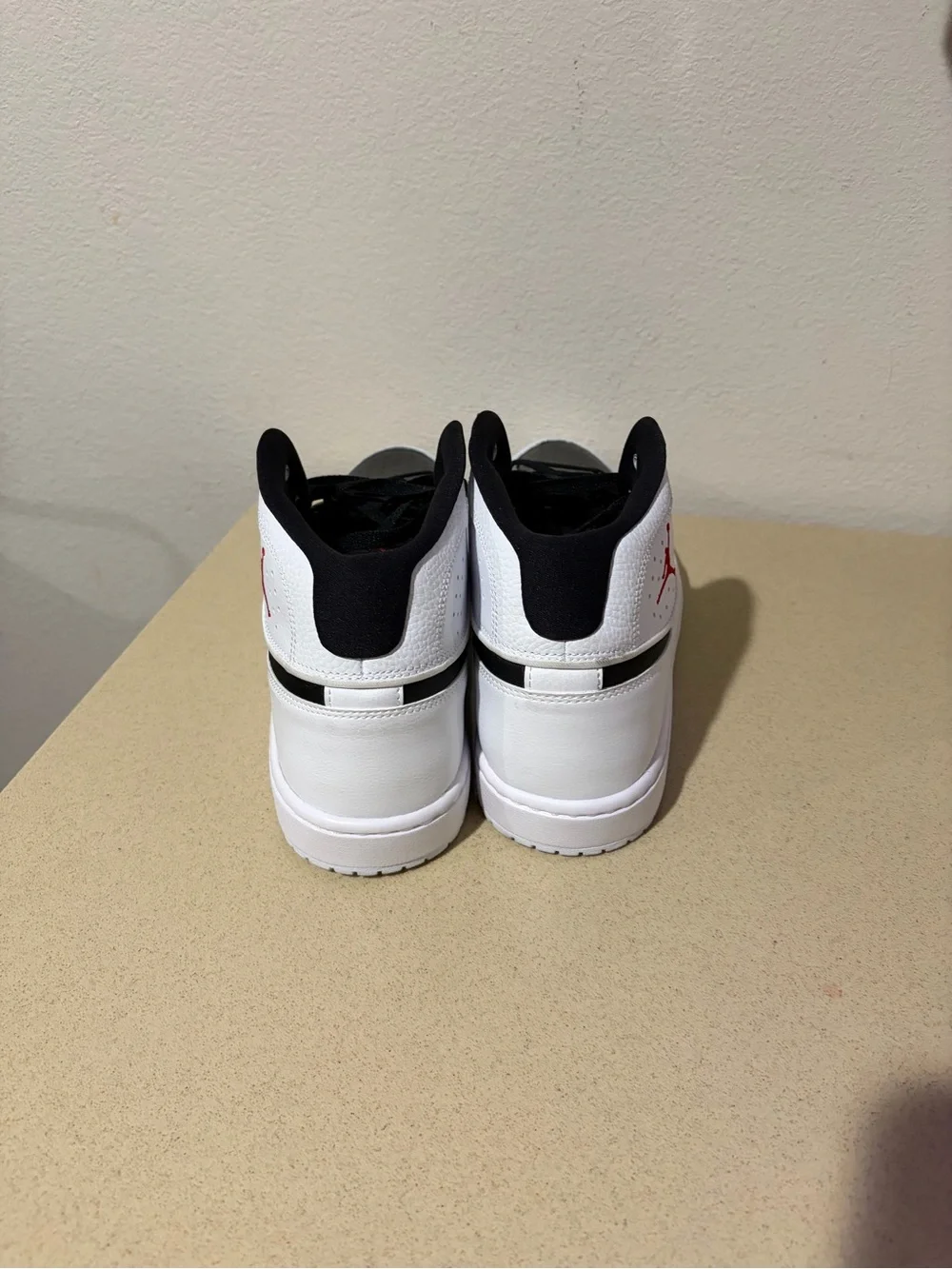 Jordan Men's Black, White & Red High-Top Sneakers